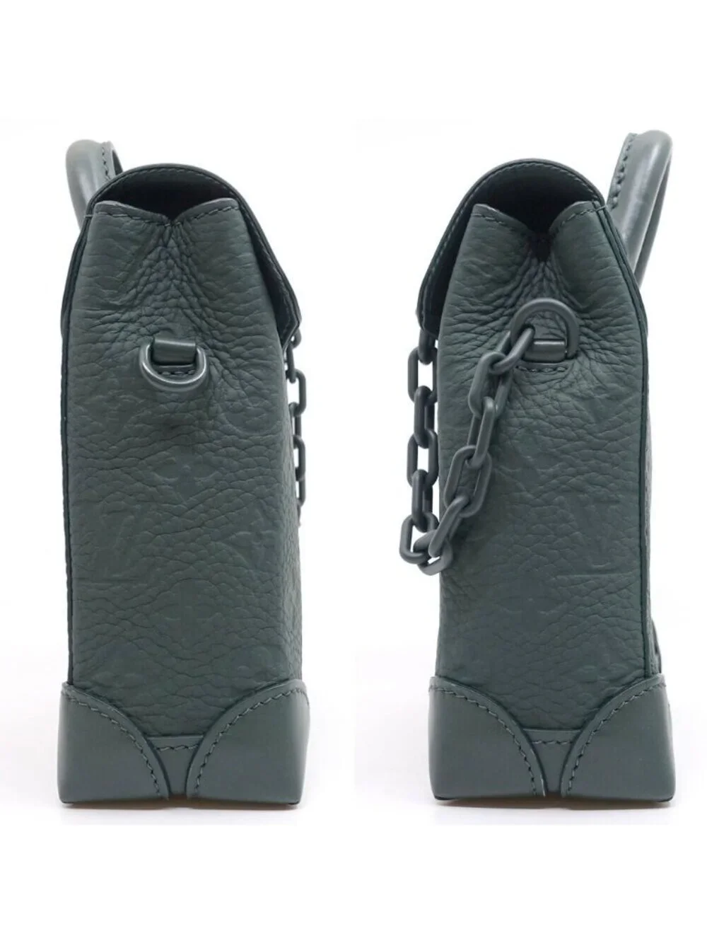 Louis Vuitton Nano Steamer Monogram Taurillon Vert Fonce Shoulder